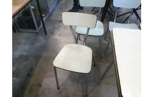 CHAISE FORMICA JAUNE SEULE