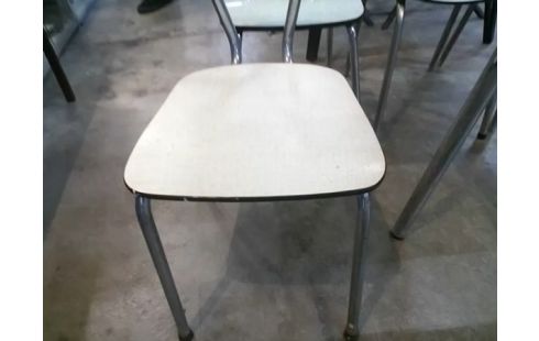 CHAISE FORMICA JAUNE SEULE