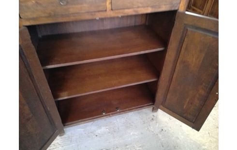 MEUBLE D'APPOINT MODERNE BRUN 2 PORTES 4 TIROIRS 170 CM