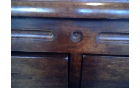 MEUBLE D'APPOINT MODERNE BRUN 2 PORTES 4 TIROIRS 170 CM