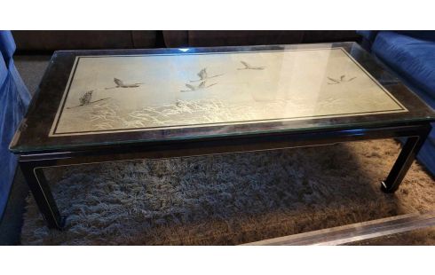 TABLE BASSE ASIATIQUE HERONS DANS L'ETAT