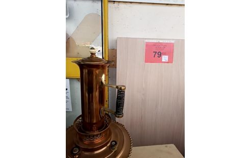 SAMOVAR LAITON CUIVRE RUSSE SIGNÉ