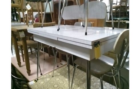 TABLE FORMICA BLANCHE