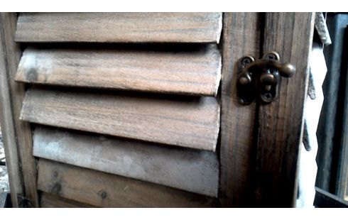 DECO-OBJECT WINDLICHT CERUSE HOUT GROOT