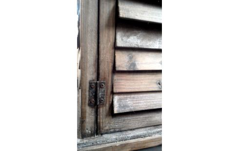 DECO-OBJECT WINDLICHT CERUSE HOUT GROOT