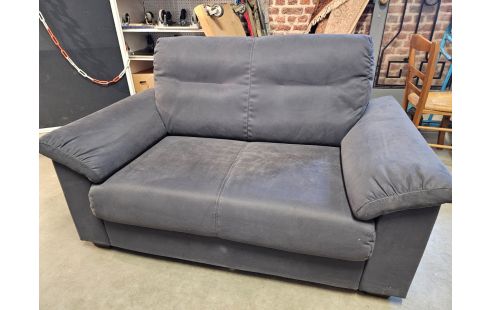 CANAPE TISSU BLEU 2 PLACES