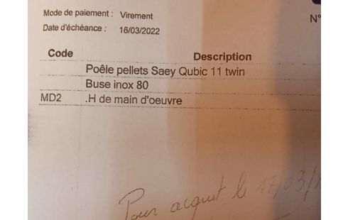 POELE A PELLETS SAEY 11 KW