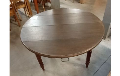 TABLE LOUIS PHILIPPE 6 PIEDS ABATTANTS 2 ALLONGES