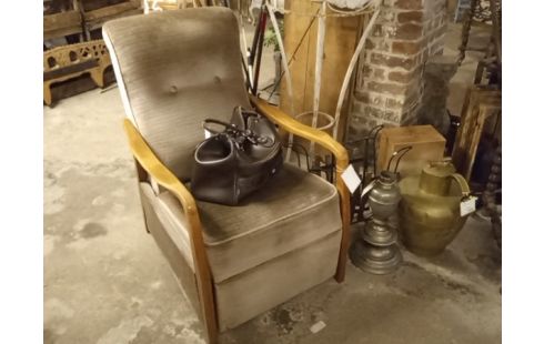FAUTEUIL RELAX VELOURS VINTAGE