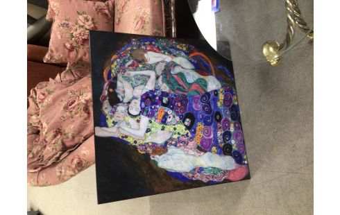 CADRE REPRODUCTION KLIMT LE BAISER