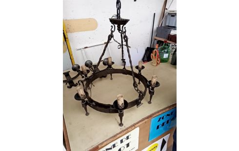 LUSTRE FER FORGÉ