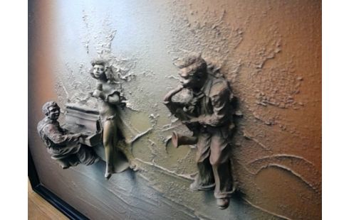 TABLEAU EN 3D   GROUPE DE JAZZ