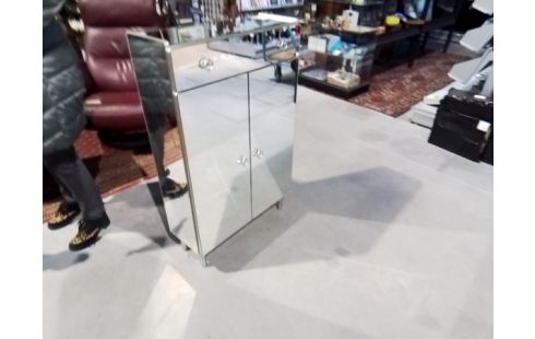 MEUBLE SALLE DE BAINS VITRÉ SANIBLOC 2P 1T