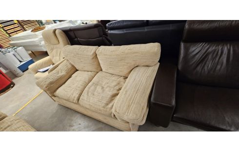 CANAPE TISSU COUSSINS EN PLUMES