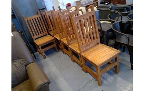 CHAISE LES 6 EN TEAK MASIF