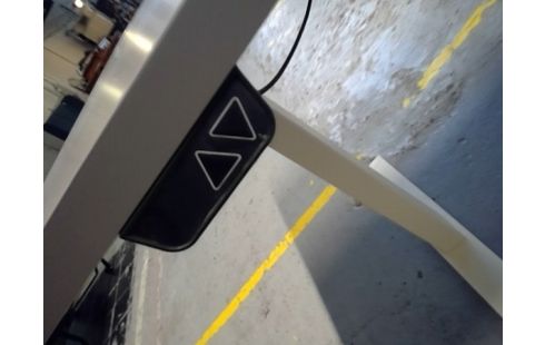 BUREAU GRIS HAUTEUR REGLABLE