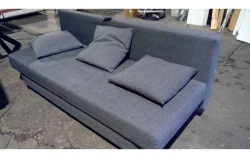 CANAPE CONVERT. TISSU GRIS IKEA (TACHES)