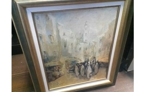 CADRE HUILE SUR TOILE AFRIQUE DU NORD