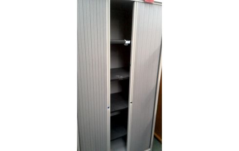 ARMOIRE DE BUREAU BEIGE 2 PORTES COULISSANT