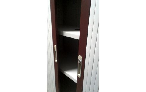 ARMOIRE DE BUREAU METAL GRIS BORDEAUX