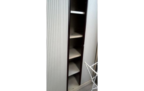 ARMOIRE DE BUREAU METAL GRIS BORDEAUX