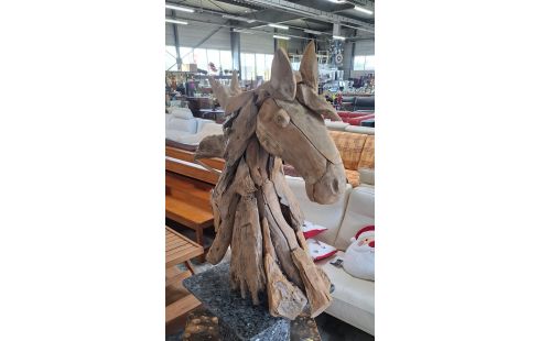 TETE DE CHEVAL BOIS FLOTTE