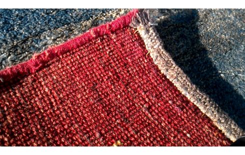 TEPPICH HANDGEKNÖPFT PERSER BLAU ROT