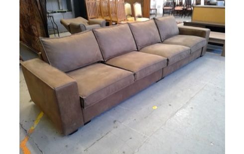 SALON 4 PLACES BRUN FACON NUBUCK