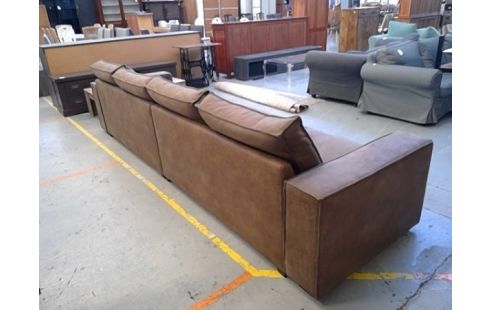 SALON 4 PLACES BRUN FACON NUBUCK