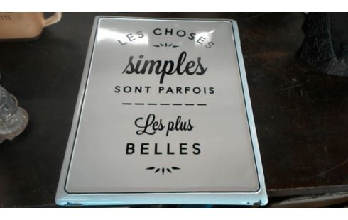 PLAQUE EMAILLEE LES CHOSES DIMPLES