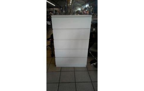 CÓMODA 5 CAJONES BLANCA