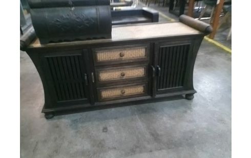 MEUBLE TV BOIS POIGNEE EN CAISSE