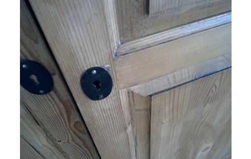 GARDE ROBES 2 PORTES PITCH PINE (1/3 EN ETAGERES)