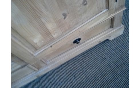 GARDE ROBES 2 PORTES PITCH PINE (1/3 EN ETAGERES)