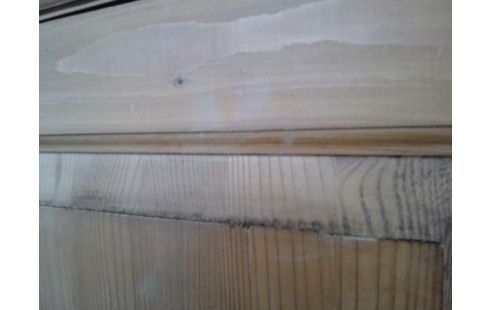 GARDE ROBES 2 PORTES PITCH PINE (1/3 EN ETAGERES)