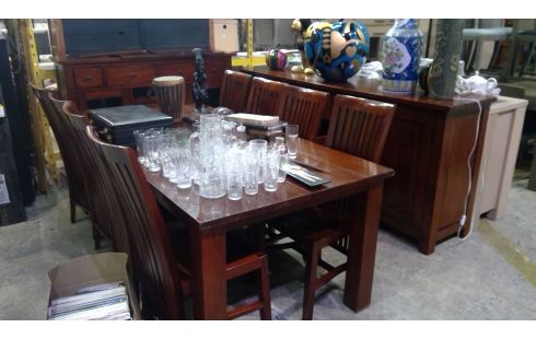 SALLE A MANGER BOIS EXOTIQUE