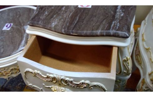 NACHTKASTJE MET 1 SCHUIF MARMEREN BLAD