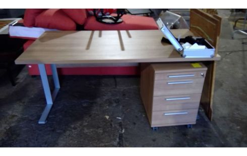 BUREAU, , KAST 1 VOET METAAL