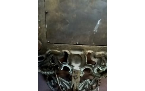 APPLIQUE MURALE BRONZE MASCARONS EN PAIRE