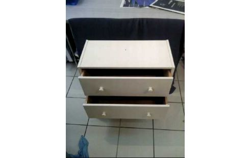 KOMMODE HOLZ WEIß 3 SCHUBLADEN