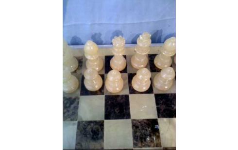 SCHACHSPIEL MARMOR BRAUN/BEIGE