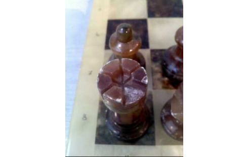 SCHACHSPIEL MARMOR BRAUN/BEIGE