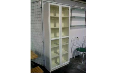 REGAL WEISS 2-TÜREN GLAS 6-EBENEN