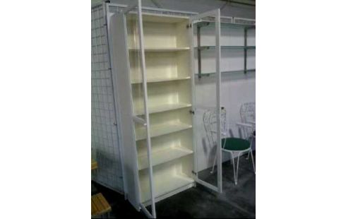 REGAL WEISS 2-TÜREN GLAS 6-EBENEN