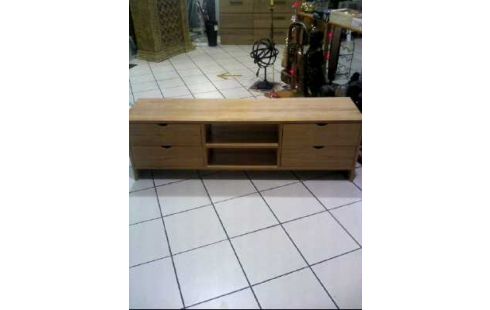 TV-SIDEBOARD HOLZ BUCHE 4-SCHUBL. 2-EBENEN