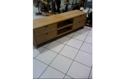 TV-SIDEBOARD HOLZ BUCHE 4-SCHUBL. 2-EBENEN