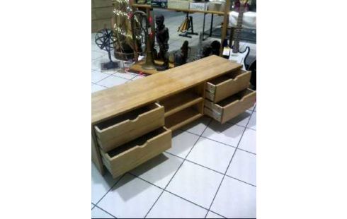 TV-SIDEBOARD HOLZ BUCHE 4-SCHUBL. 2-EBENEN