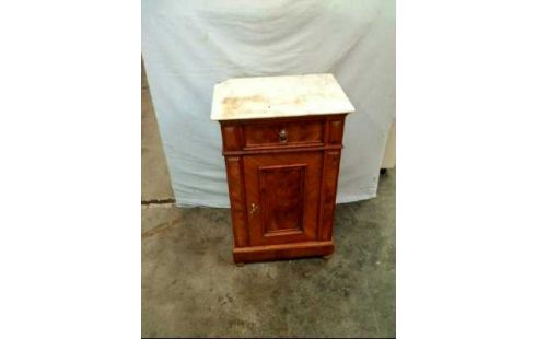 NACHTTISCH ANTIK MAMOROBERFL. HOLZ 1-SCHUBL. 1-TÜR