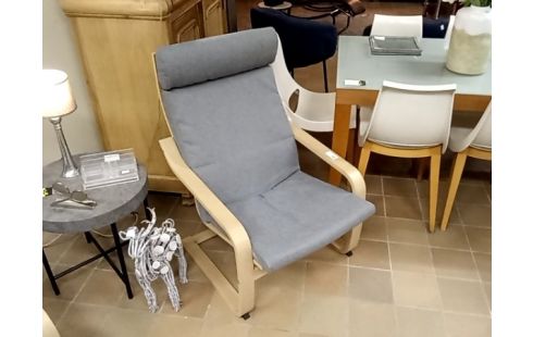 FAUTEUIL IKEA TISSU GRIS