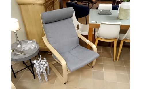 FAUTEUIL IKEA TISSU GRIS